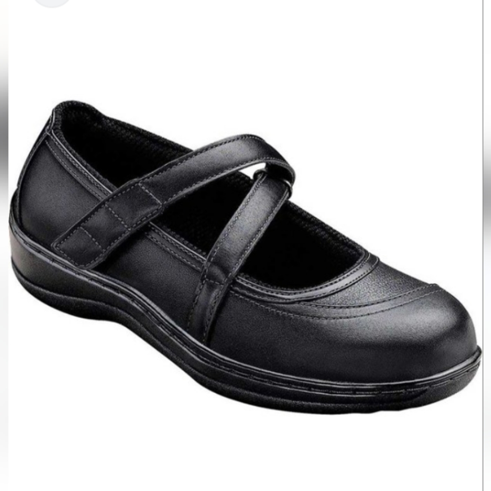 Orthofeet | Celina Mary Jane Black Comfort Shoes Women’s 9 X-Wide